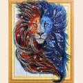 Алмазная картина с фигурными стразами COLOR KIT "Царь природы"